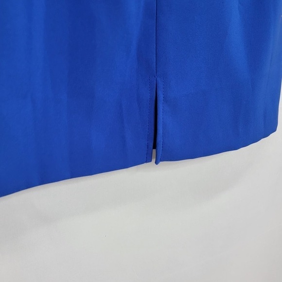 UnBranded Blue Tank Knee Length small Slit in back Dress - Picture 7 of 9